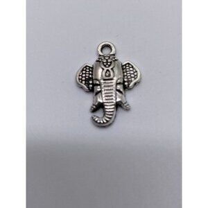 Animal Charm Pendant Tibetan Silver Tone Double Sided Pendant Item 3449